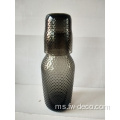 Custom Black Glass Bedside Water Carafe